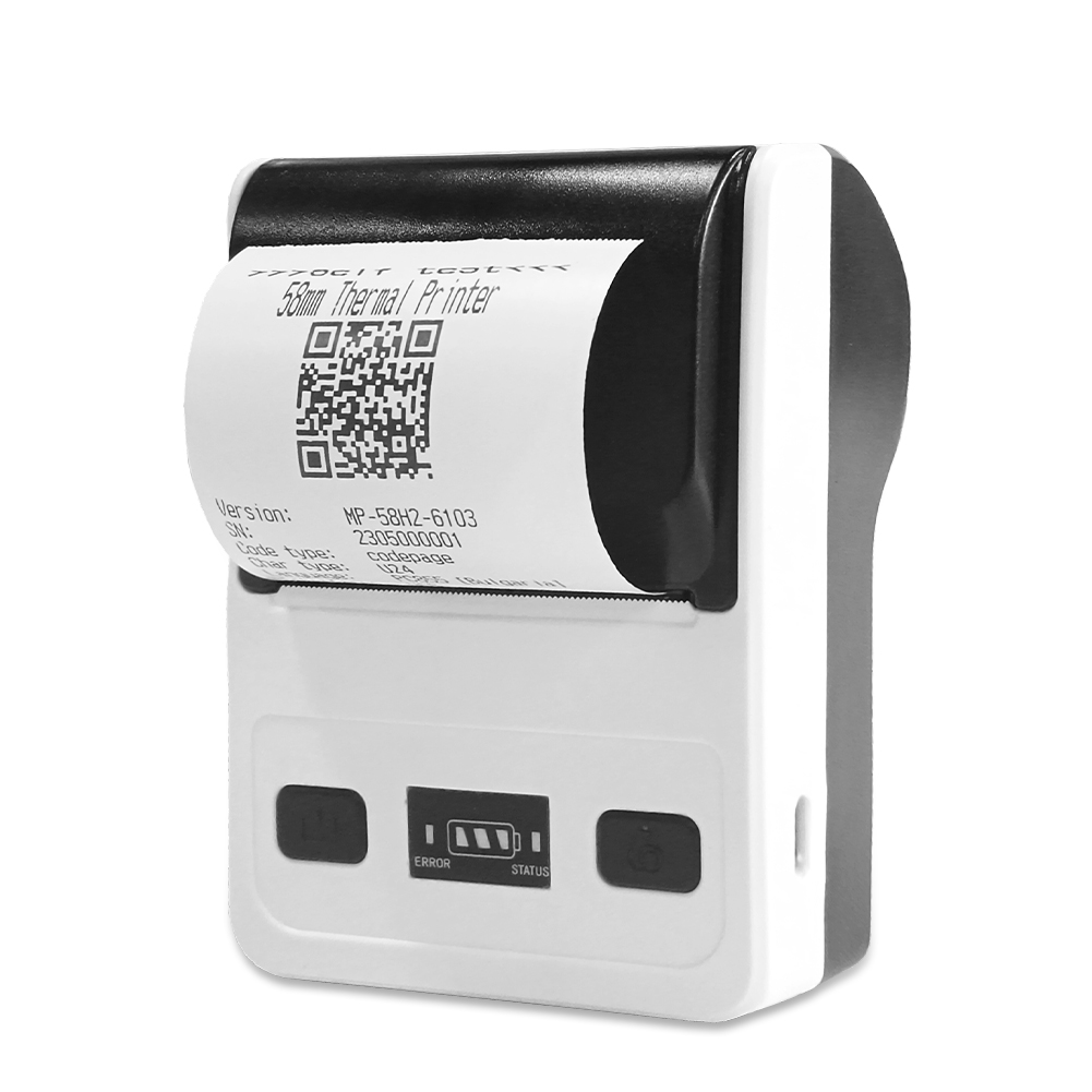 Receipt Printer Thermal - Миниатюрный термопринтер для чеков с Bluetooth